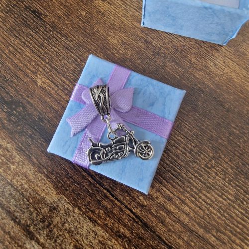 Handmade Motorbike charm chopper/ biker earrings/ biker babe/ motorcycle earrings/ motorbike/ stocking filler/novelty/funny//Birthday present.