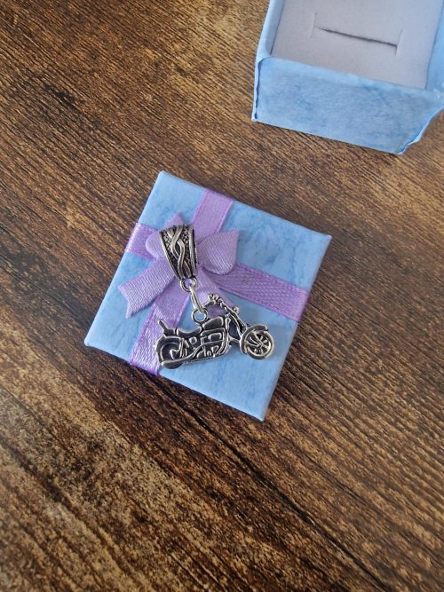 Handmade Motorbike charm chopper/ biker earrings/ biker babe/ motorcycle earrings/ motorbike/ stocking filler/novelty/funny//Birthday present.