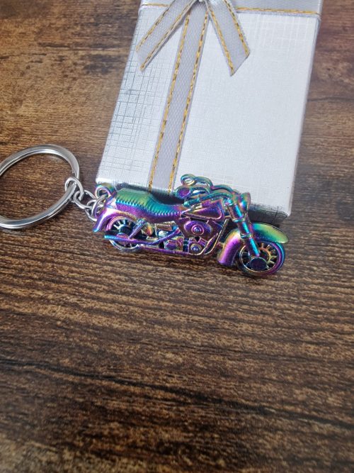 Motorbike Chopper multicolour keyring - Image 3