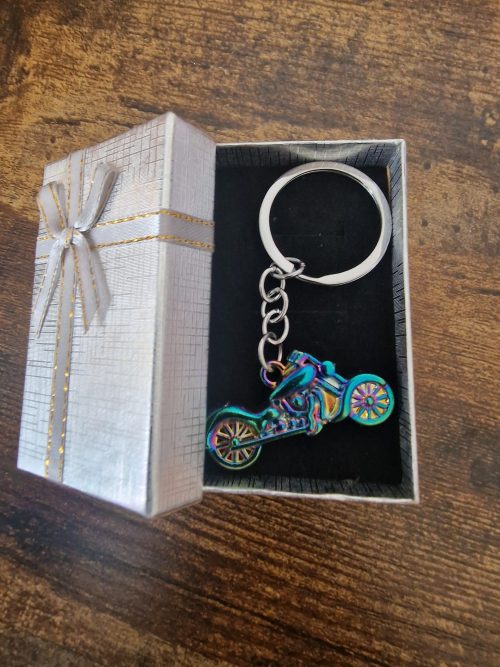 Classic Motorbike multicolour keyring - Image 2