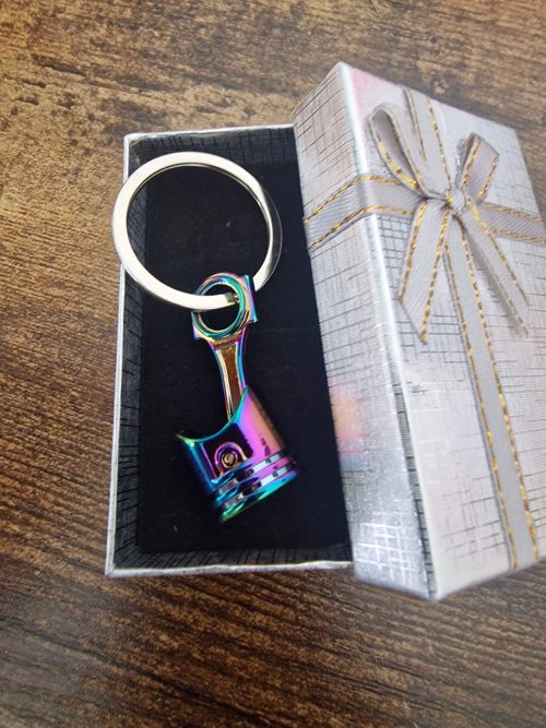 Motorbike Pinton multicolour keyring - Image 2