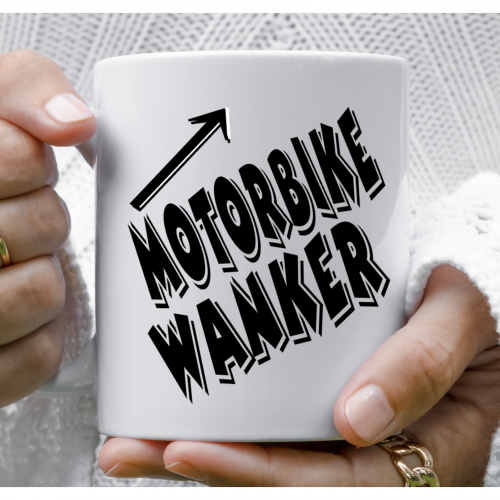 female riders, lady biker, biker chick, girl keyring, biker, motorbike, motorcycle keyring, mug, biker, Motorbike wanker personalised mug