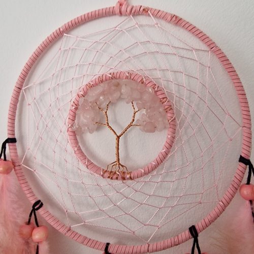 Dream Catcher Three Of Life - Soft Pink